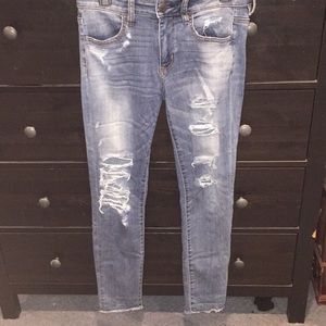 American Eagle Crop jeggings - 8 long